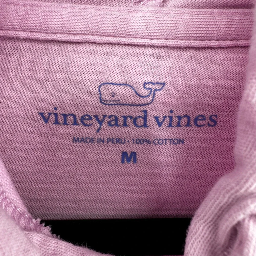Vineyard Vines Women's Pink Hoodie Long Sleeve Whale Logo Cotton Size M Coastal‎ - Picture 8 of 13